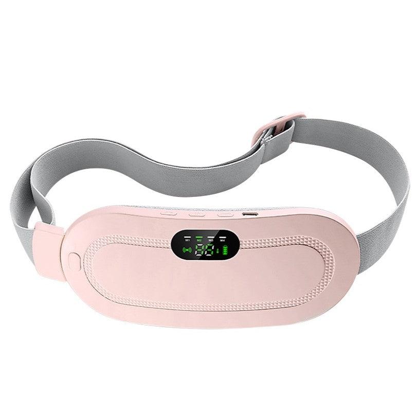 a pink menstrual heating pad to relief period cramps