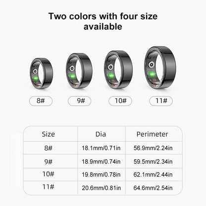 sizes of flow ring the fitness tracker