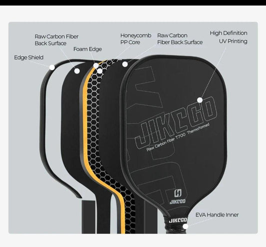 Raw Carbon Power Pickleball Paddle