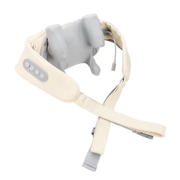 the shiatsu neck and shoulder massage device with a white background