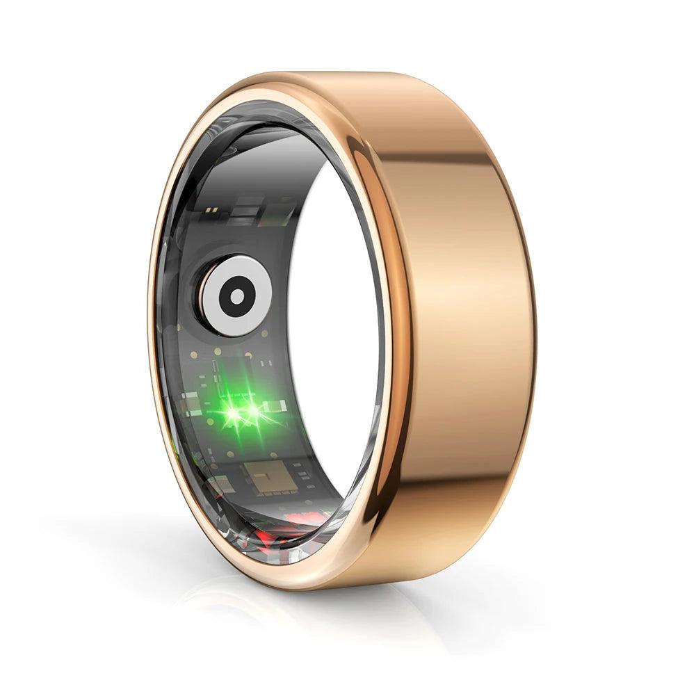 Gold flow ring the fitness tracker ring