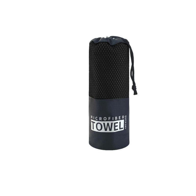 black microfibre towel