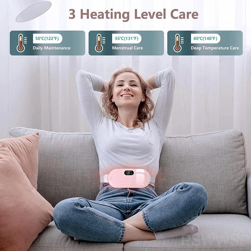 multiple heating levels to reduce period pain