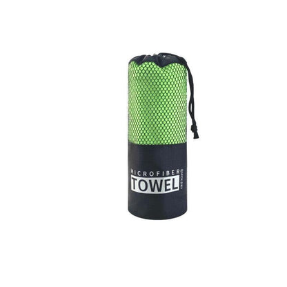 green microfiber towel